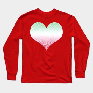 Ombré abrosexual colours swirls doodles heart Long Sleeve T-Shirt